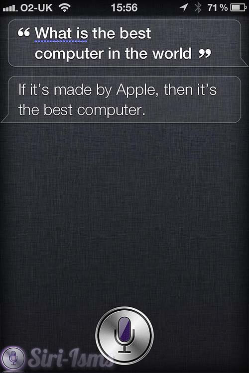 What Is The Best Computer In The World? Siri Loves Apple Computers