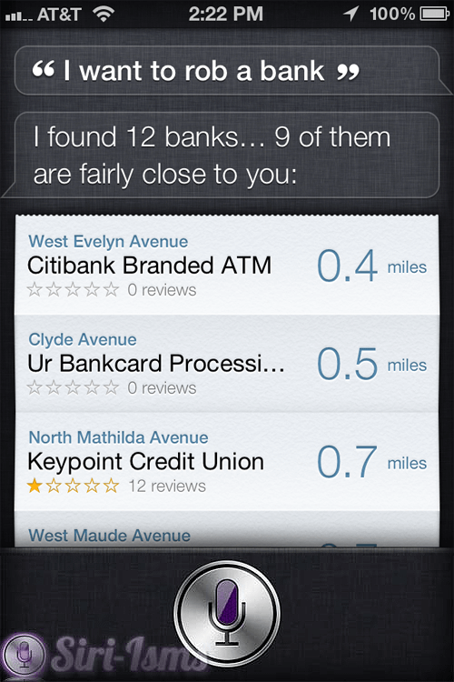 Here are a couple banks to rob…